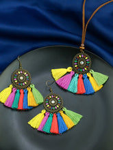 Load image into Gallery viewer, Boho Jewelry - LA Bamba Drop Earring Necklace