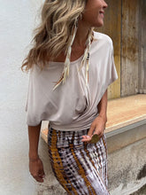 Carregar imagem no visualizador da galeria, Casual Loose V-Neck Strappy Double Wear Tops