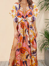 Lataa kuva Galleria-katseluun, Summer Beach Elegant Fashion Print Dresses