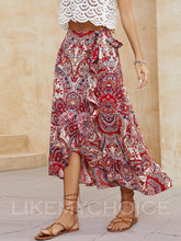 Load image into Gallery viewer, Ruffle Bohemian Skirt