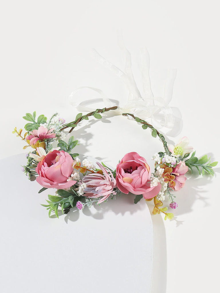 Couronne de roses enchantées