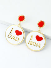 画像をギャラリービューアに読み込む, Mother&#39;s Day - Fashion Simple Acrylic Splicing Love Earrings