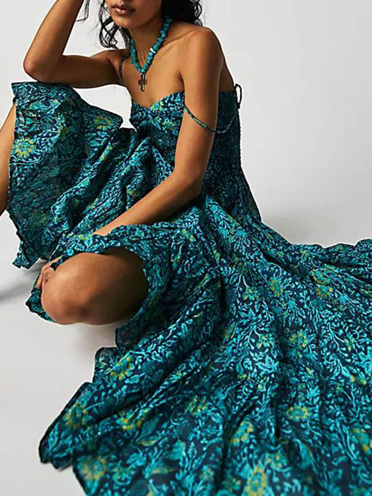 Sundrenched Printed Maxi Dress