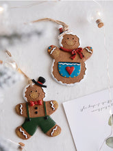 Laden Sie das Bild in den Galerie-Viewer, Gingerbread Man Decorated With Christmas Decorations