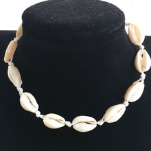 Load image into Gallery viewer, Fashionable Hawaiian-Inspired Shell Necklace: Casual Handmade Choker in Silver-Colored Stainless Steel