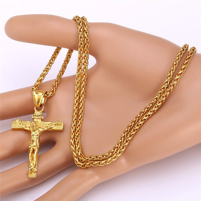 Easter Cross Clavicle Necklace