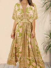 Laden Sie das Bild in den Galerie-Viewer, Summer Beach Elegant Fashion Print Dresses