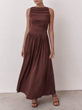 Load image into Gallery viewer, Elegant Pleated Sleeveless Maxi Dress