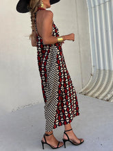 画像をギャラリービューアに読み込む, Ethnic Unique Print Lantern Cut Tank Maxi Dress