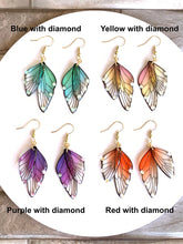 Load image into Gallery viewer, Butterfly Wing Handmade Earrings