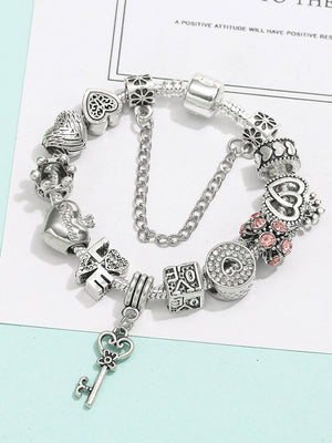 Heart Lock Key Love Bracelet