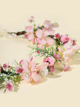 Load image into Gallery viewer, Peach blossom Flower Wreath Floral Crown