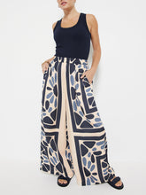 Laden Sie das Bild in den Galerie-Viewer, Summer Vacation Style Unique Ethnic Print Loose Waist Elastic Pants