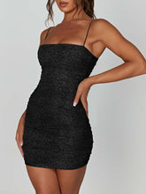 Load image into Gallery viewer, Strappy Sequin Mini Dress