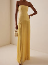 Carica l&#39;immagine nel visualizzatore di Gallery, Solid Splicing Off-Shoulder Maxi Dress