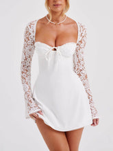 Load image into Gallery viewer, Lace Panel Mini Dress