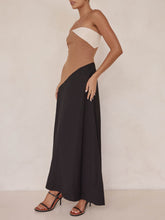 Load image into Gallery viewer, Asymmetrical Color-Blocked Maxi Dress