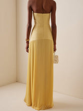 Carica l&#39;immagine nel visualizzatore di Gallery, Solid Splicing Off-Shoulder Maxi Dress