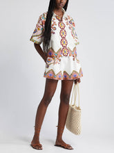 Load image into Gallery viewer, Ethnic Floral Print Shirt And Shorts Suit