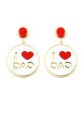 Load image into Gallery viewer, Mother&#39;s Day - Fashion Simple Acrylic Splicing Love Earrings