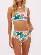 Load image into Gallery viewer, Unique Floral Print Stretch Bikini Swimsuit