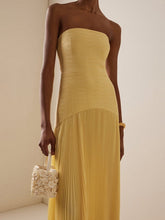 Carica l&#39;immagine nel visualizzatore di Gallery, Solid Splicing Off-Shoulder Maxi Dress