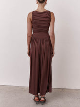 Load image into Gallery viewer, Elegant Pleated Sleeveless Maxi Dress