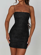 Load image into Gallery viewer, Strappy Sequin Mini Dress