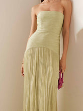Carica l&#39;immagine nel visualizzatore di Gallery, Solid Splicing Off-Shoulder Maxi Dress