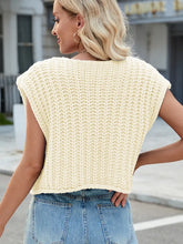 Load image into Gallery viewer, V-Neck Buttoned Knit Vest