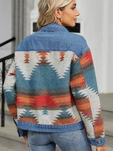 Načíst obrázek do prohlížeče Galerie, Trendy Washed Color-Block Denim Jacket