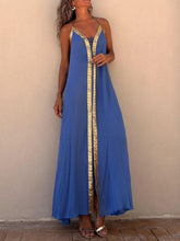 Load image into Gallery viewer, Halter Neck Casual Resort Maxi Dress