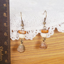 画像をギャラリービューアに読み込む, Handmade Jewelry Retro Solid Wood Dried Fruit Earrings