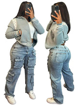 Load image into Gallery viewer, Stretch Denim Cargo Pants