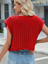 Load image into Gallery viewer, V-Neck Buttoned Knit Vest