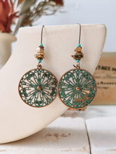 Load image into Gallery viewer, Vintage Round Engraved Hook Ethnic Earrings