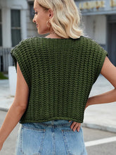 Load image into Gallery viewer, V-Neck Buttoned Knit Vest