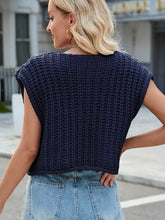 Load image into Gallery viewer, V-Neck Buttoned Knit Vest