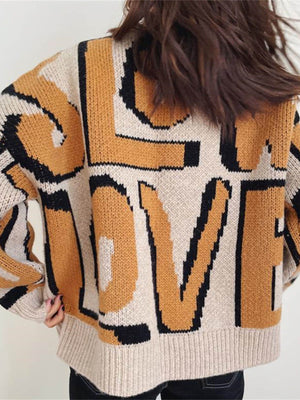 Boyfriend Style Oversize Languid Knitted Top