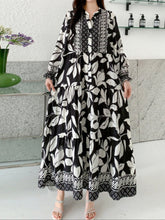 Indlæs billede til gallerivisning Printed lantern sleeves loose dress