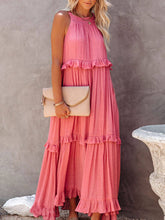 Carregar imagem no visualizador da galeria, Irregular Cake Sleeveless Maxi Dress