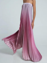 Load image into Gallery viewer, Gradient Strapless Pleated Sleeveless Dress