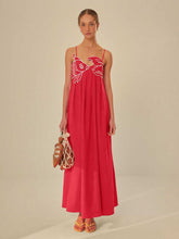 Load image into Gallery viewer, FISH TOP LINEN BLEND MAXI DRESS