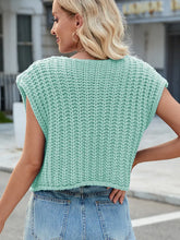 Load image into Gallery viewer, V-Neck Buttoned Knit Vest