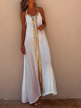 Carica l&#39;immagine nel visualizzatore di Gallery, Halter Neck Casual Resort Maxi Dress