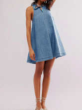 Load image into Gallery viewer, Sunset Stroll Denim Mini Dress