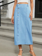 Načíst obrázek do prohlížeče Galerie, Trendy Elastic Waist Denim Skirt