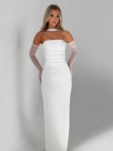 Load image into Gallery viewer, Strapless Lace Trim Dress Set