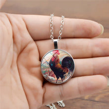 Laden Sie das Bild in den Galerie-Viewer, aikergood? Rooster Pendant Colorful Rooser Necklace