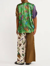 Laden Sie das Bild in den Galerie-Viewer, Special Folk Print Loose Wide Leg Pants